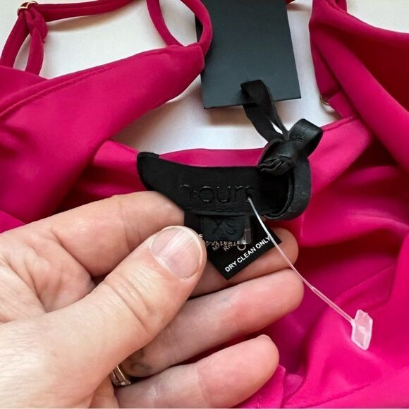 H:ours Darcy Dress in Pink Size X-Small NWT - Picture 5 of 7